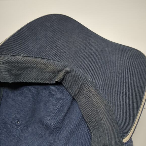 Nautica Jeans Slideback Hat Blue One Size Adjustable Embroidered 6 Panel - Picture 8 of 9